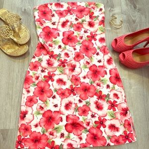 M Hawaiian 🌺 strapless dress, EEUC